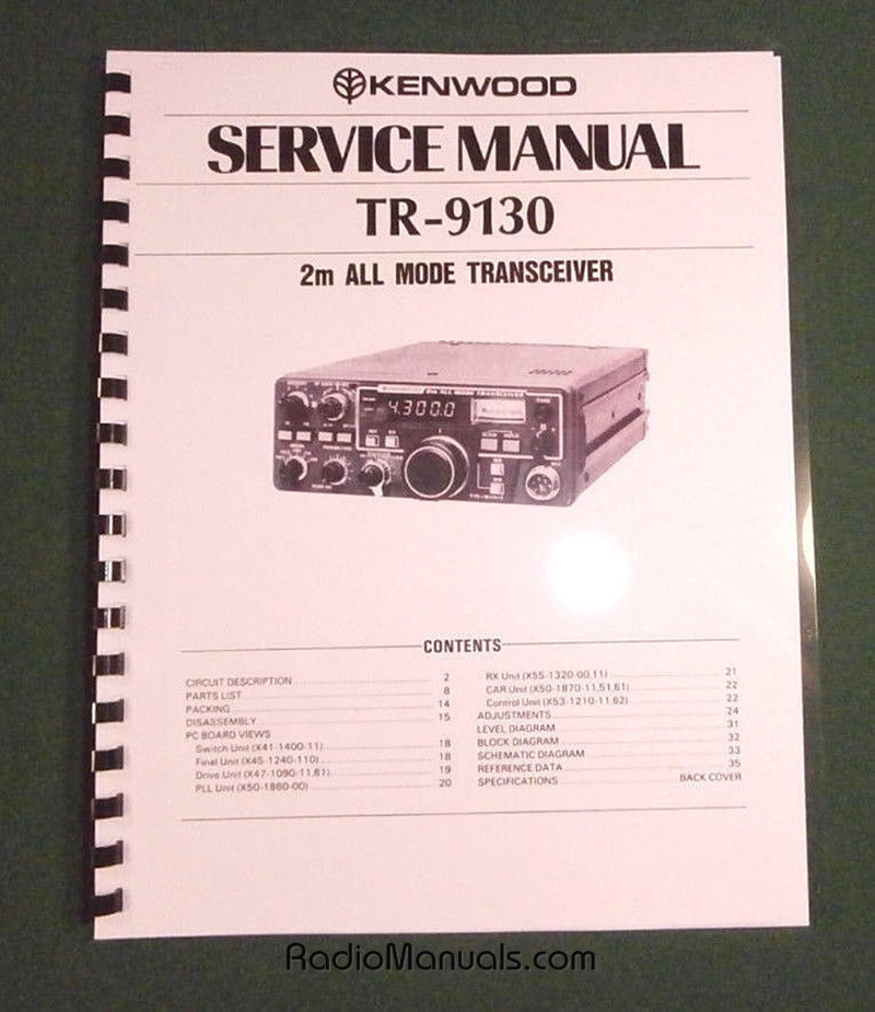 Kenwood TR-9130 Service Manual